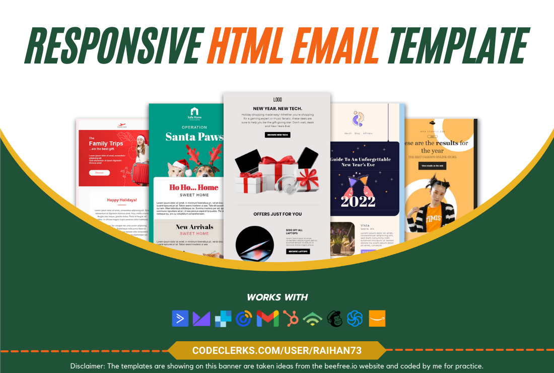 I will design a responsive HTML email template that s...