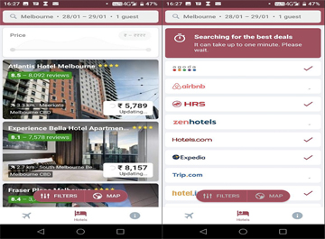 Automated Hotel & Flight Search Engine Android Ap...