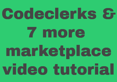 Codeclerk and 7 more affiliate marketplace video tuto...