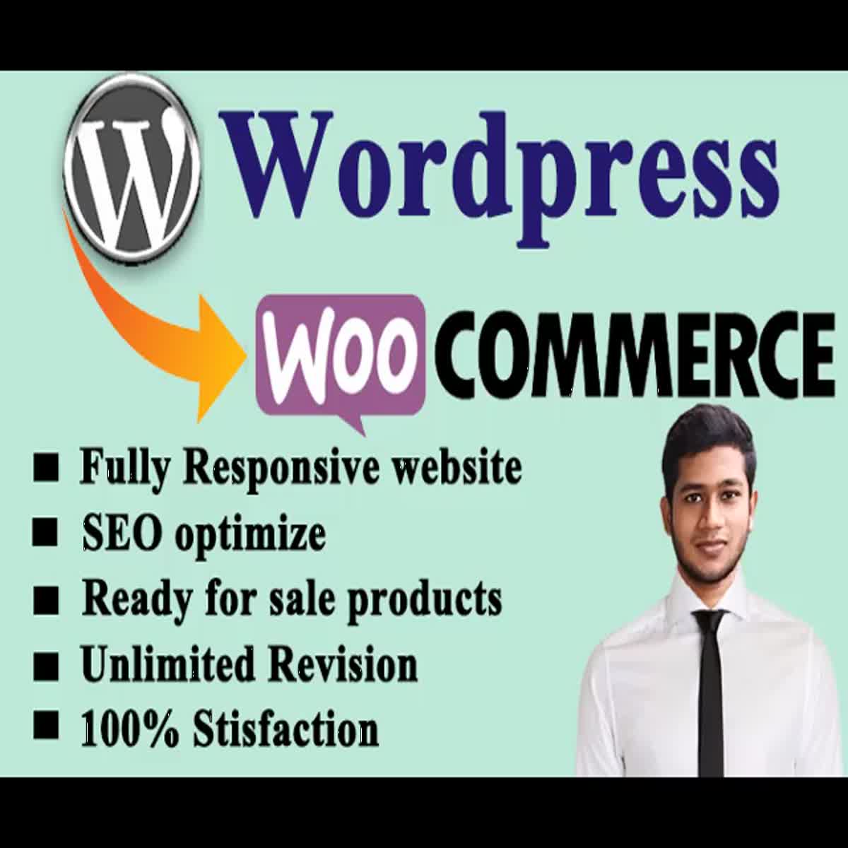 wordpress ecommerce website or business website onlin...