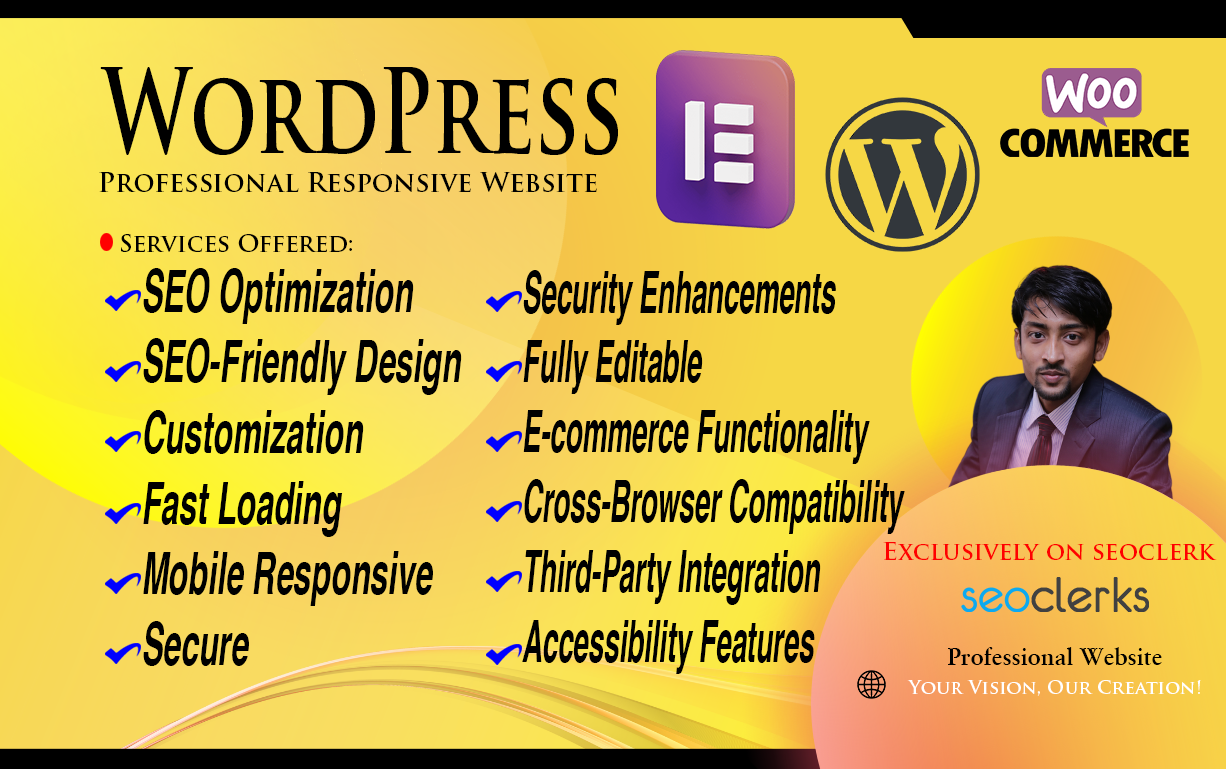 Professional Wordpress Website Responsive & Custo...