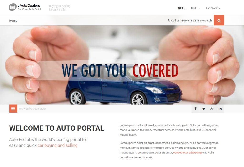 uAutoDealers - Auto Classifieds And Dealers Script