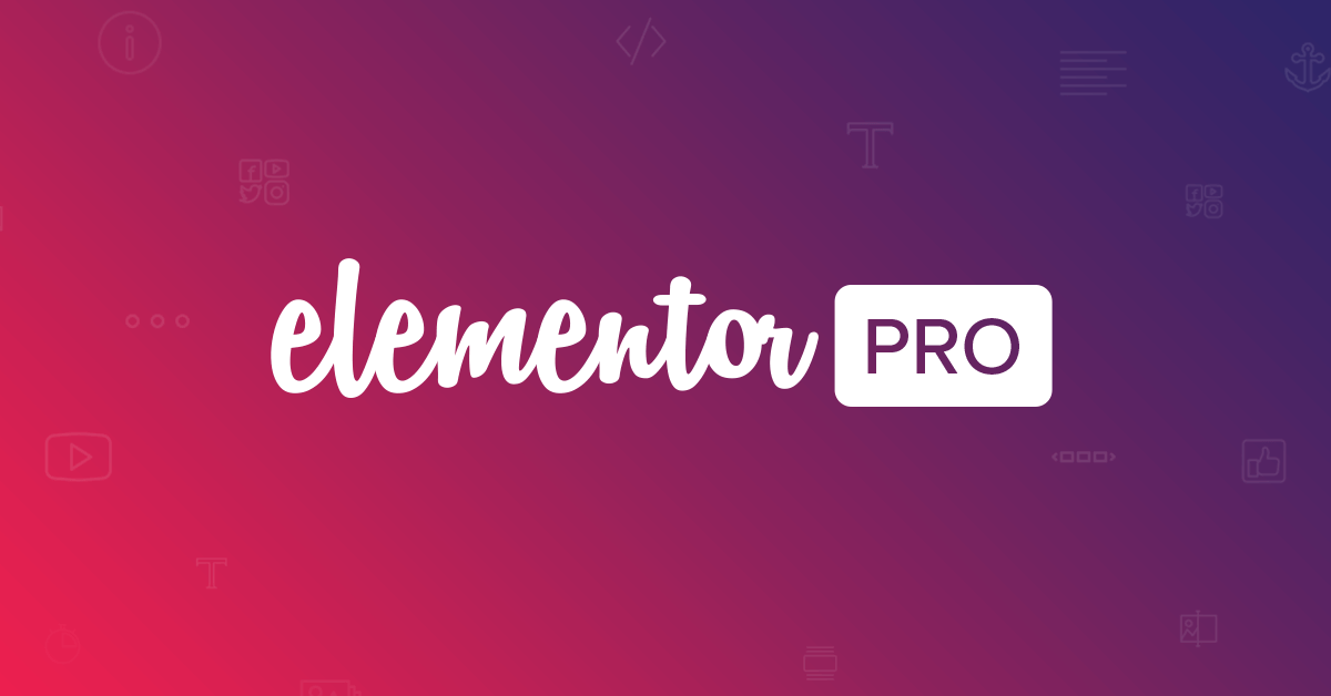 Install Elementor Pro with license For Unlimited Site...