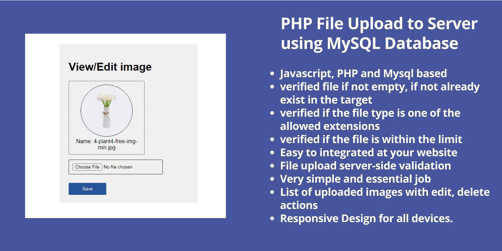 Upload File to Server using PHP and MySQL Database th...