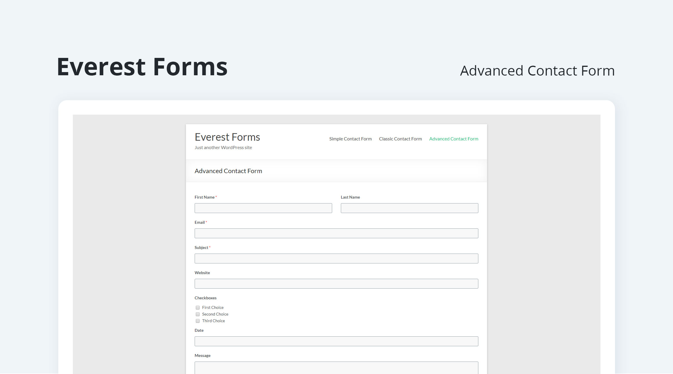 Dynamic advance contact us page on your website