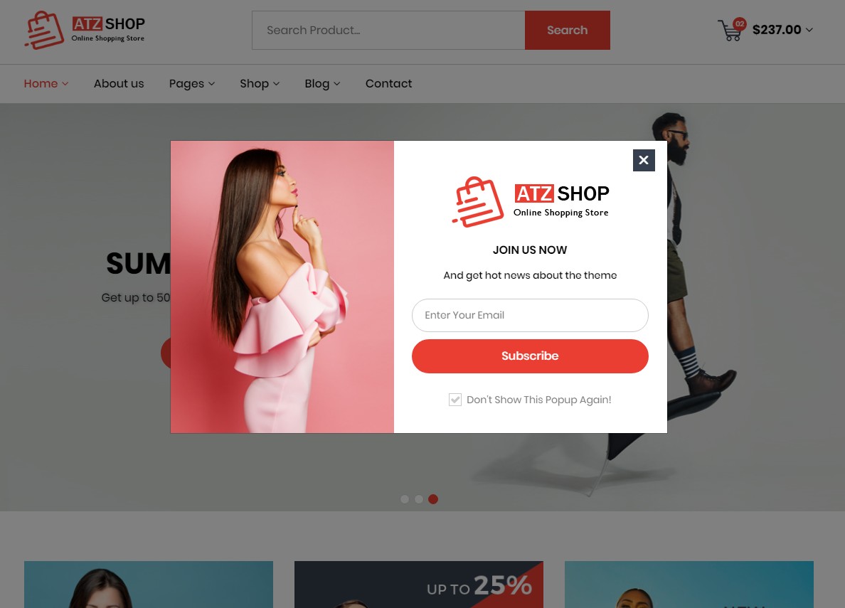 Pop up window and send email campaign system on any w...