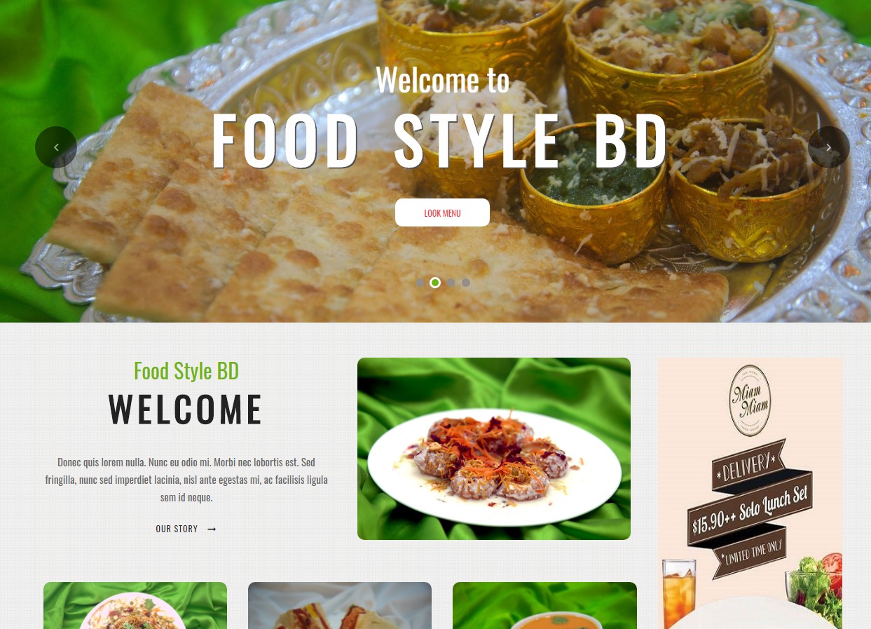 Online Food PHP website and mobile app