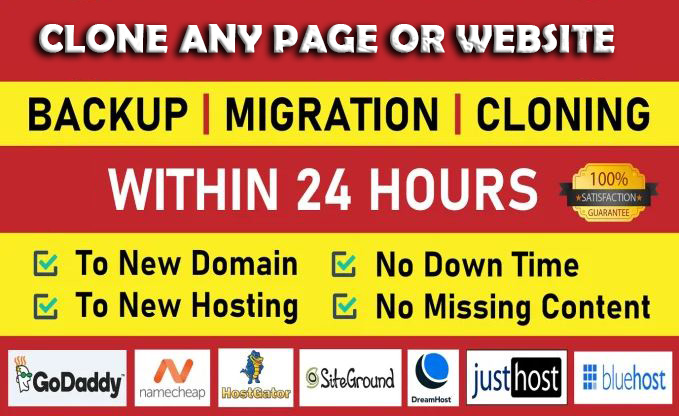 Clone, backup, migrate any Page or Website in the w...