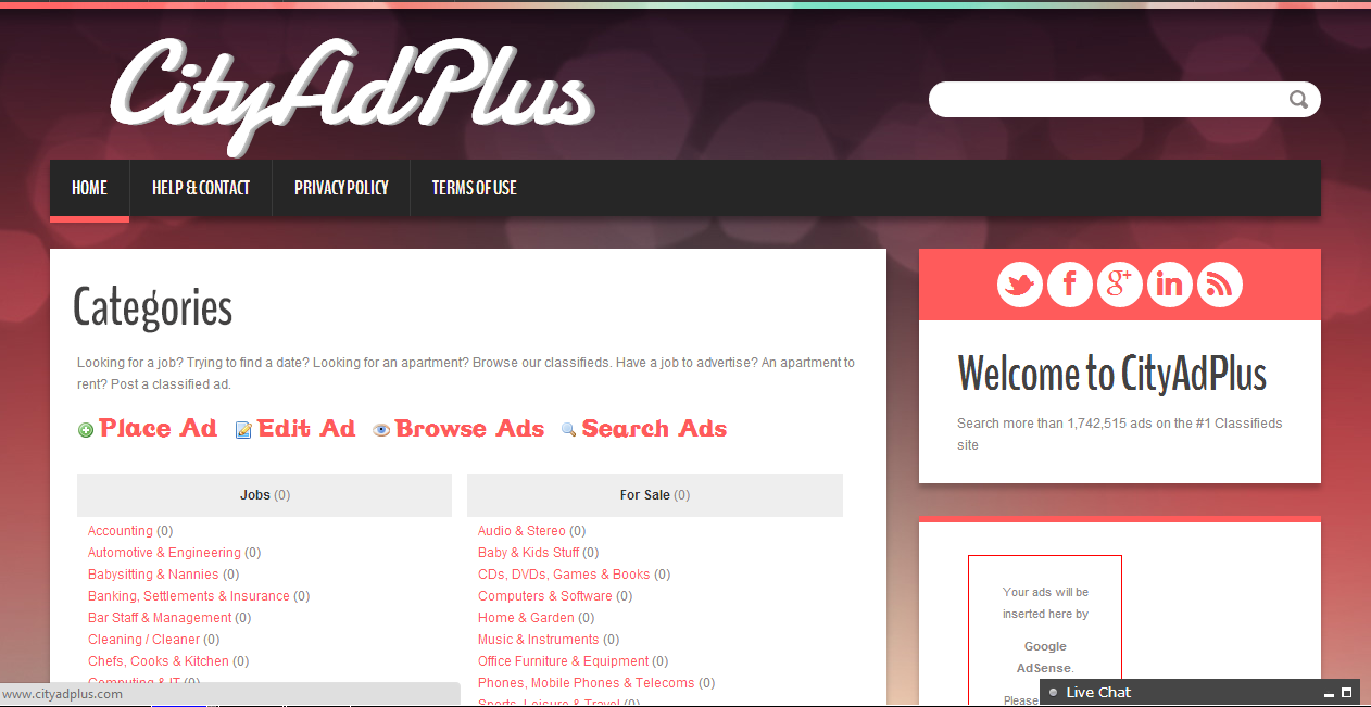 Create Ads Website For users to sell