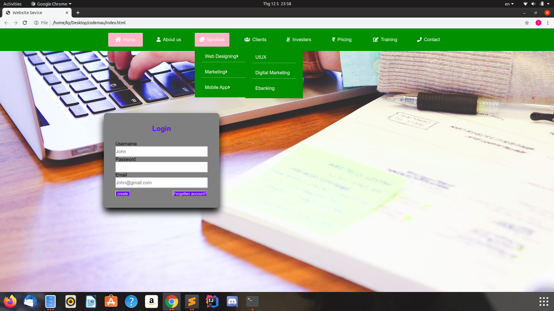 Make Drop Down Menu Using HTML And CSS