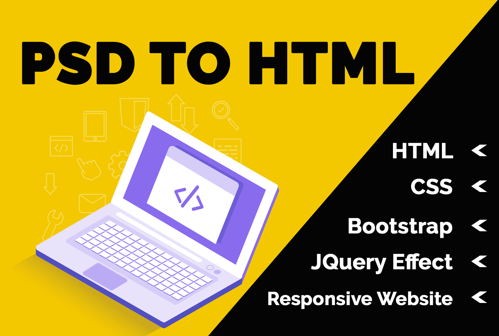 I Will Convert PSD to Responsive HTML Bootstrap Websi...