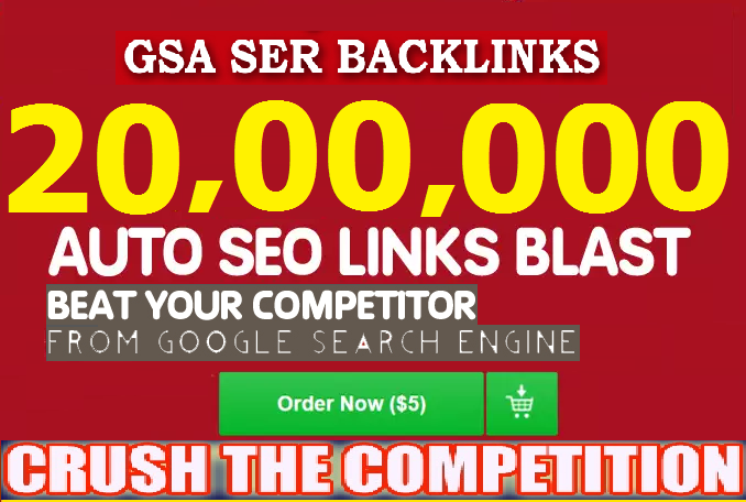 do 20 million bulk backlink blast tf cf da pa for goo...