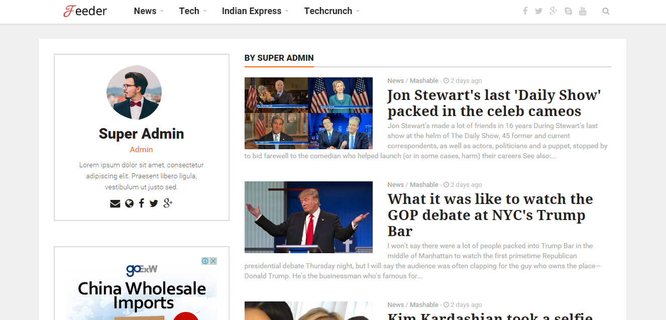 RSS Aggregator is a RSS Feed Content Site Builder and...