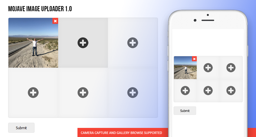 Mojave image uploader via AJAX/PHP