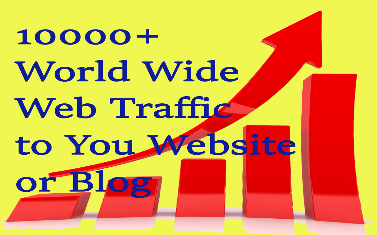 10000+ World Wide Web Traffic To Your Website Or Blog