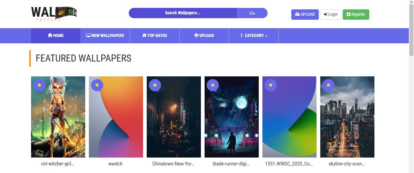 Buy Wallpaper Theme site script + Script