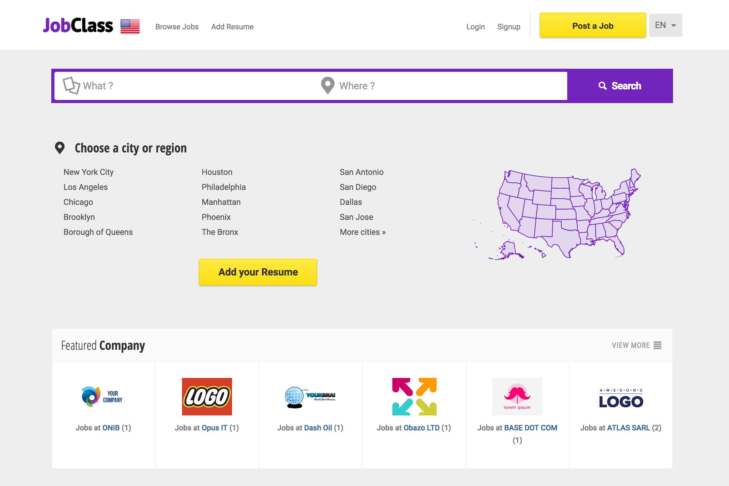 JobClass - Job Board Web Application