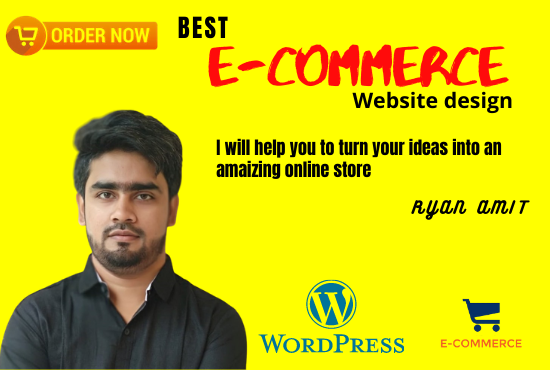 I will build ecommerce website online store with Word...
