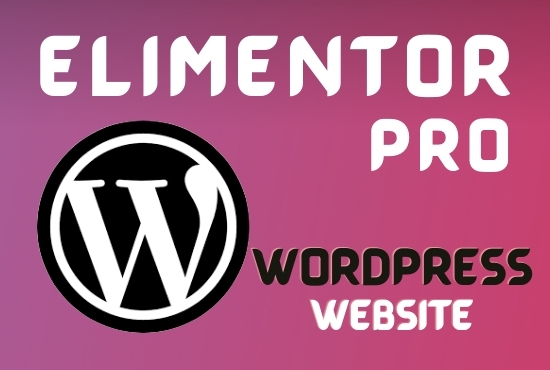 Responsive wordpress website designer using elementor...