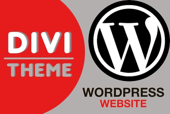 I will design wordpress website with divi theme inclu...