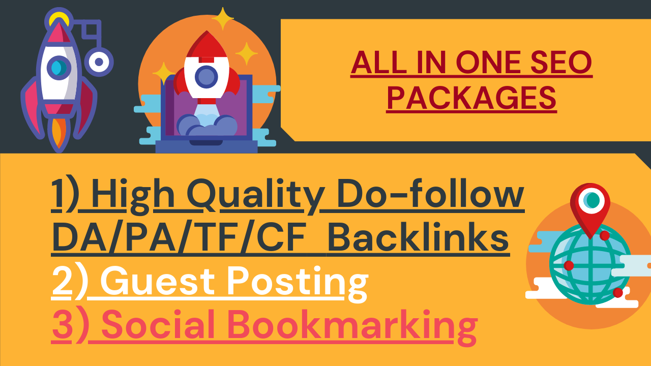 100 High Quality DA, PA, Do-follow Backlinks setup f...