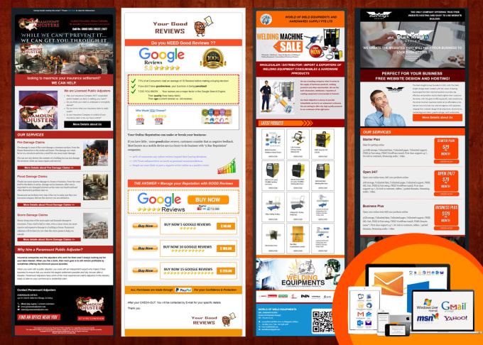I will design professional promotional HTML email tem...
