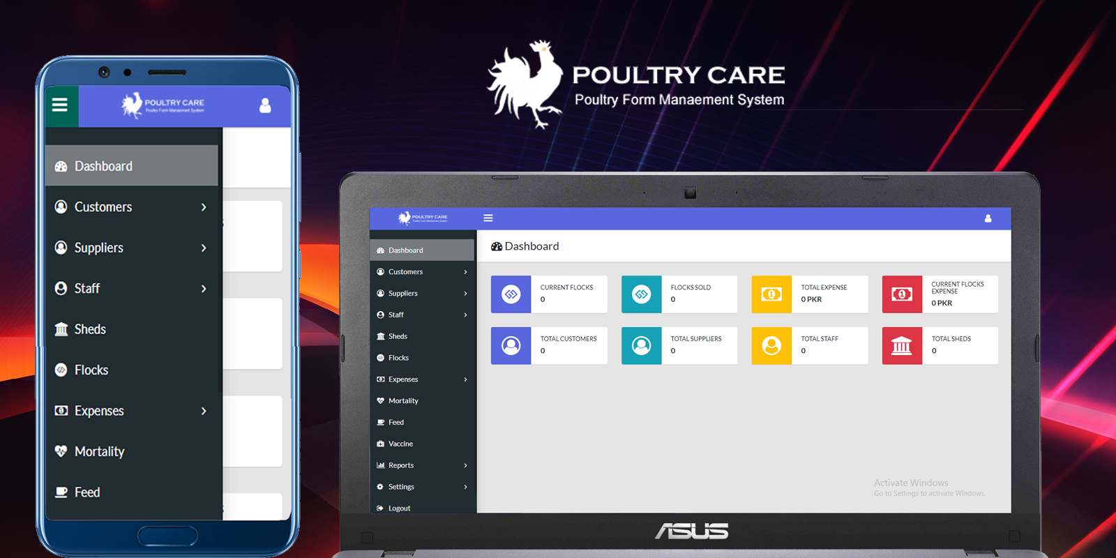 Livestock Management System for Poultry and Cattle Fo...