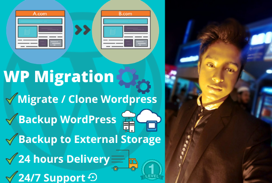 I will clone, migrate, transfer, move or backup wo...
