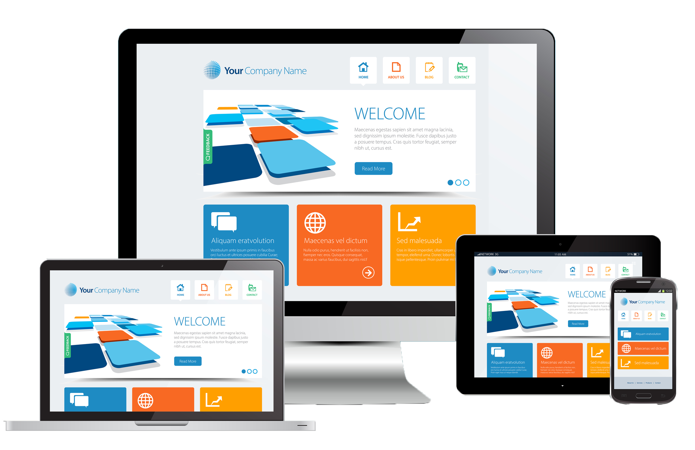 Create Wordpress website with Content and images