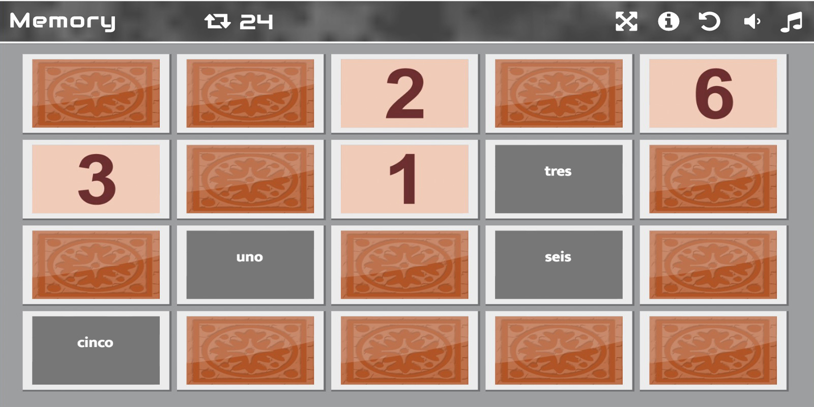 Memory Card Education Game with Admin