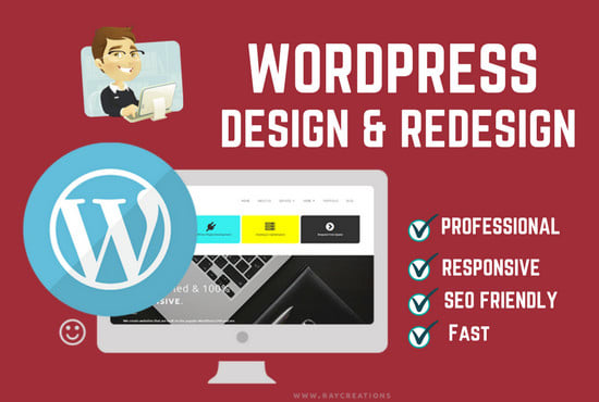 I will design or redesign wordpress full responsive w...