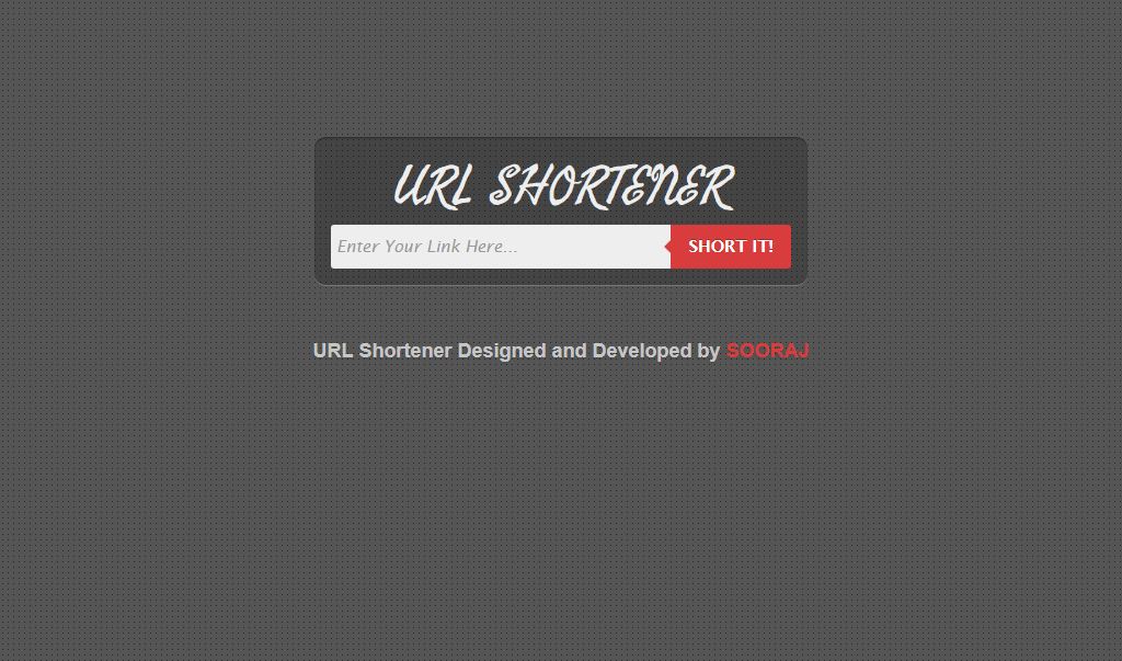 Url Shortening php Script