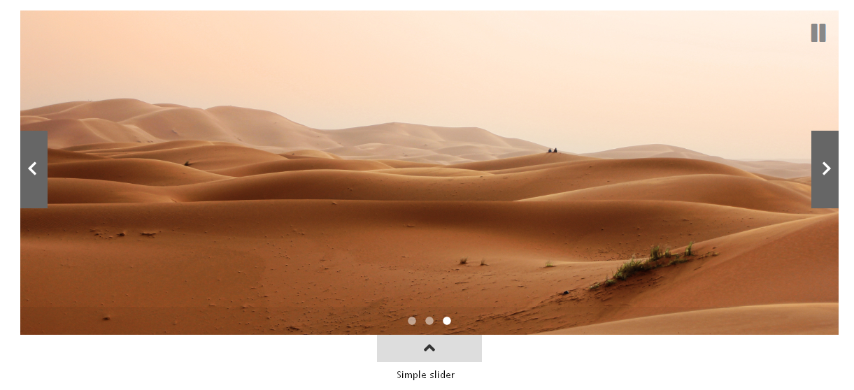 Simple slider