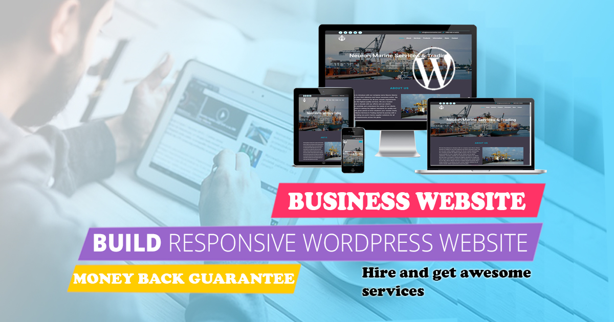 create professional WordPress website for business