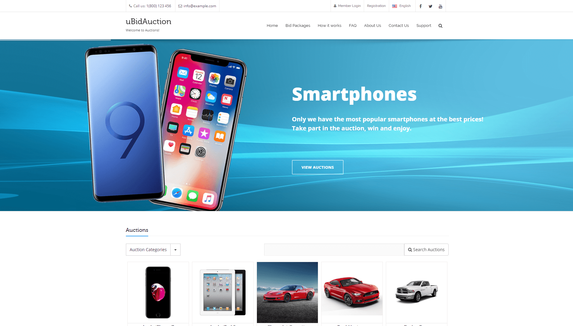 uBidAuction - PHP Classic And Bid Auctions Script