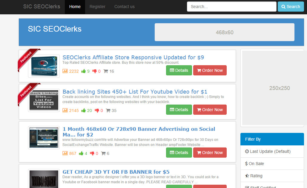 SEOClerks Affiliate Store Advanced 2015