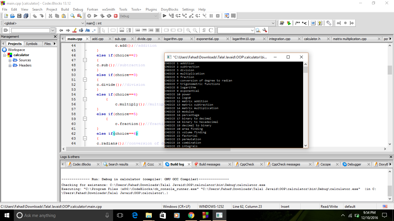 Create a C + program
