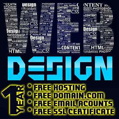 Give you a responsive wordpress website with free dom...