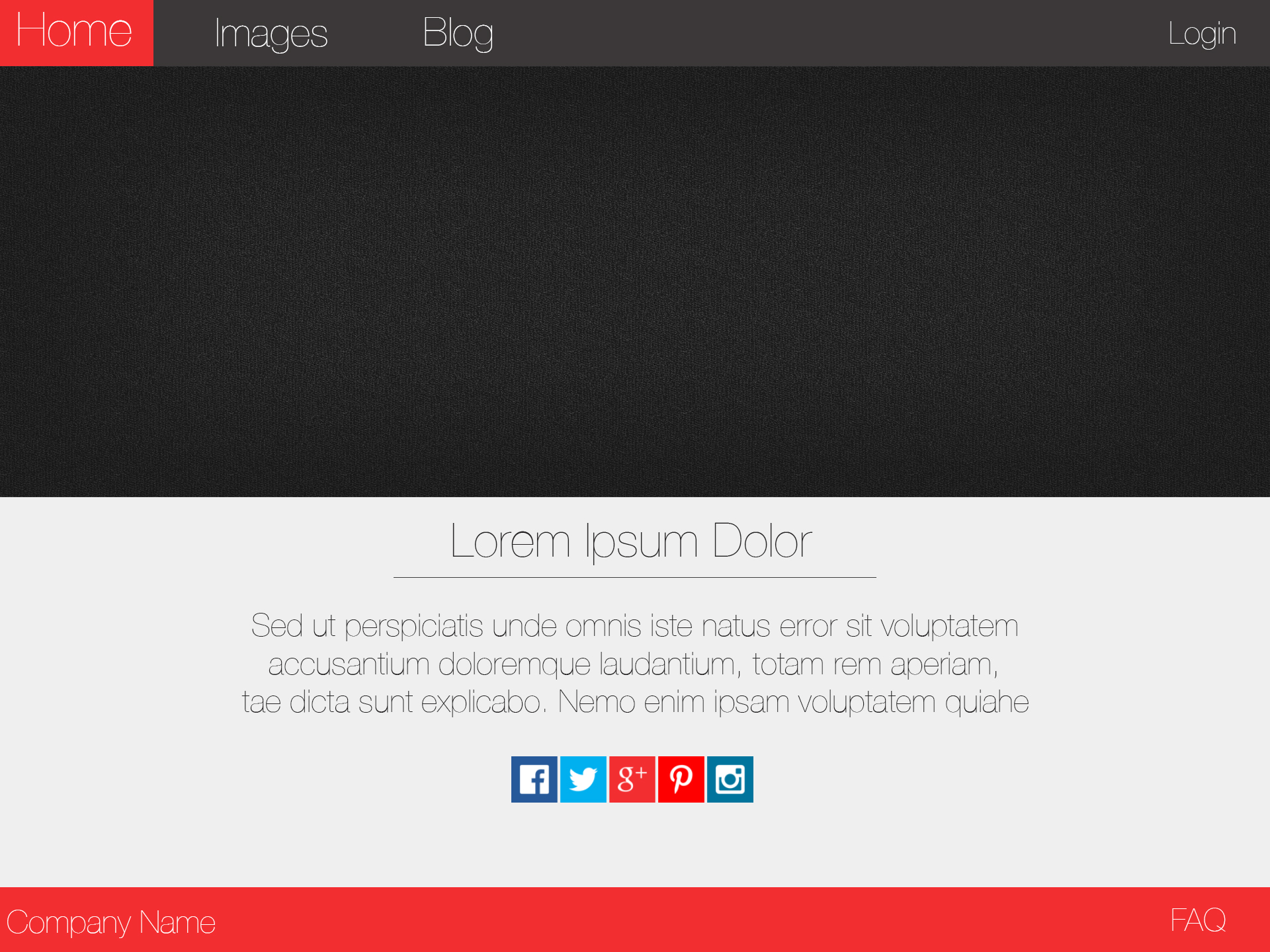 Clean Social Media Bar