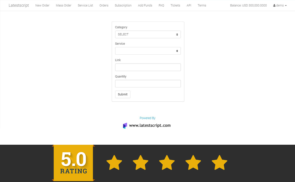 SMM Panel Script For Resellers - API Enabled