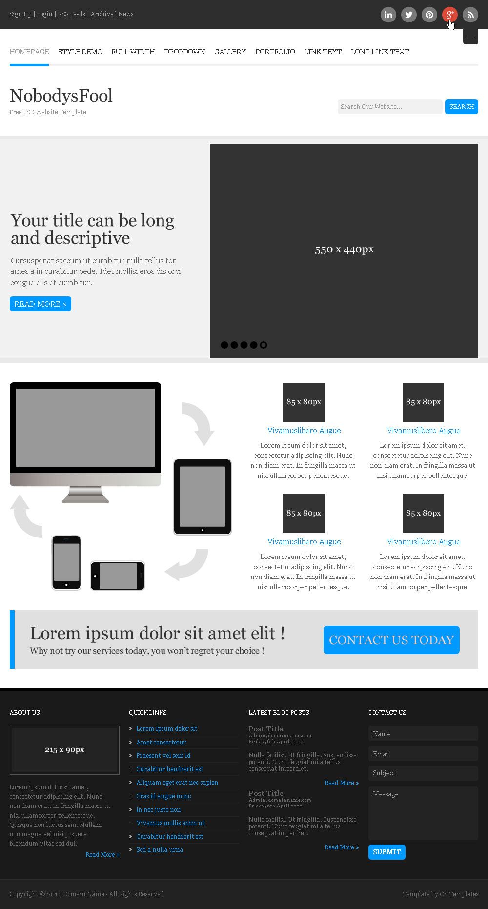 create a landing page design