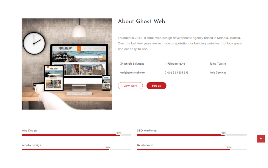 Blogger Template One Page Freelancer