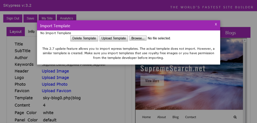 Skypress - HTML & Website Builder