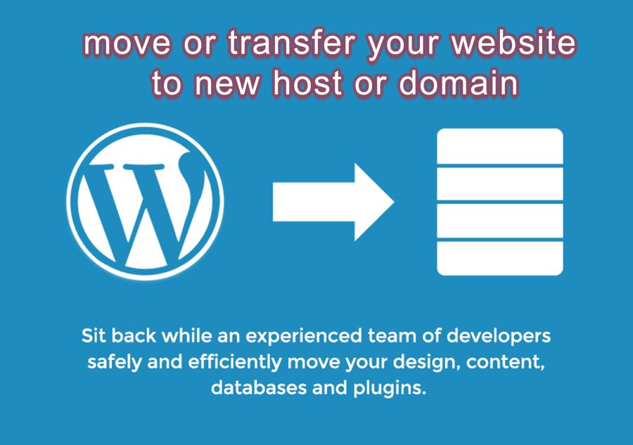 backup, migrate or transfer wordpress website