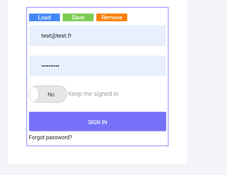 Chrome extension skeleton with login and disable features