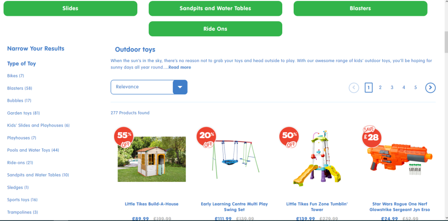 Thetoyshop.com scraper Get Prices of All Products