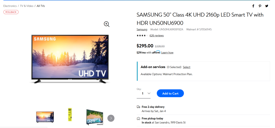 Walmart scraper Get Prices of Products