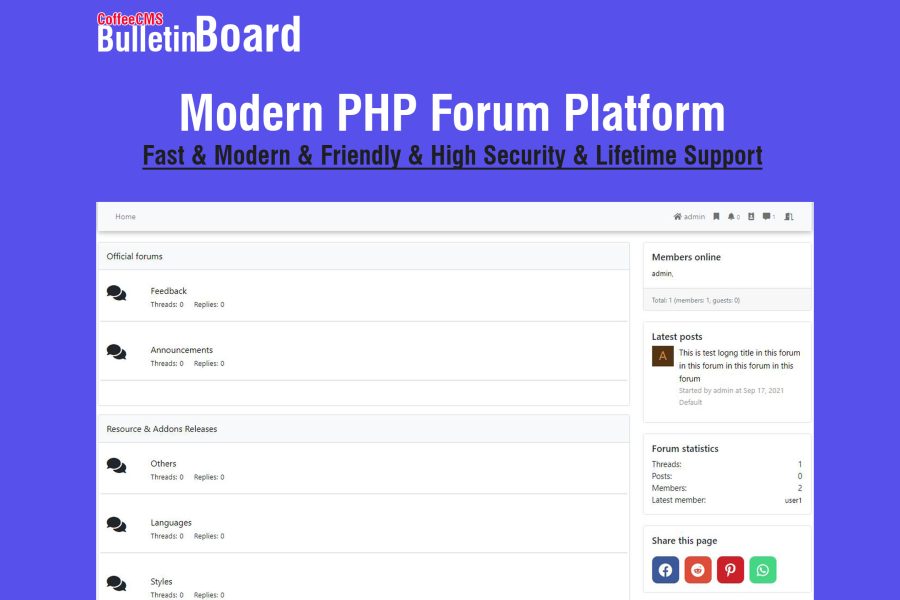 Bulletin Board - Modern PHP Forum Platform