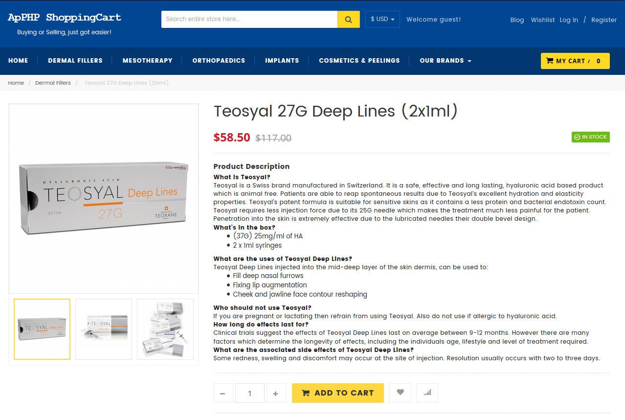 PHP eCommerce Shopping Cart Script