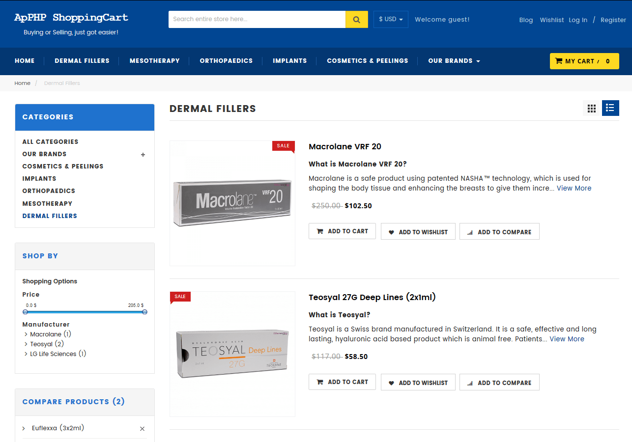 PHP eCommerce Shopping Cart Script